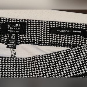 JONES NEW YORK SIGNATURE Houndstooth Black & White Pants